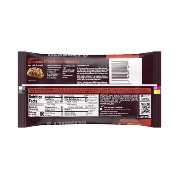 HERSHEY'S CINNAMON BAKING CHIPS 10 OZ BAG - Image 2