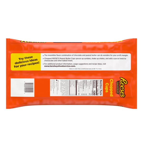 HERSHEY'S CHOPPED REESES PEANUT BUTTER CUPS 5 LB BAG - Image 2