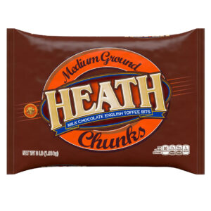 HERSHEY’S HEATH MILK CHOCOLATE ENGLISH TOFFEE MEDIUM GRIND CHUNKS 3 LB BAG