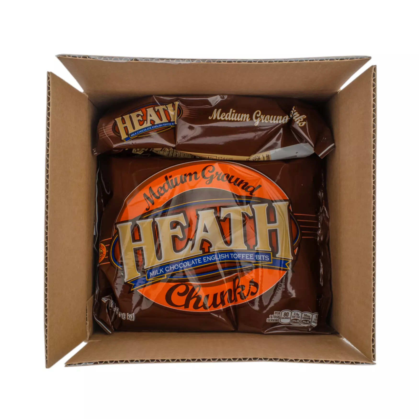 HERSHEY'S HEATH MILK CHOCOLATE ENGLISH TOFFEE MEDIUM GRIND CHUNKS 3 LB BAG - Image 3
