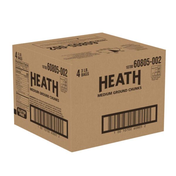 HERSHEY'S HEATH MILK CHOCOLATE ENGLISH TOFFEE MEDIUM GRIND CHUNKS 3 LB BAG - Image 5