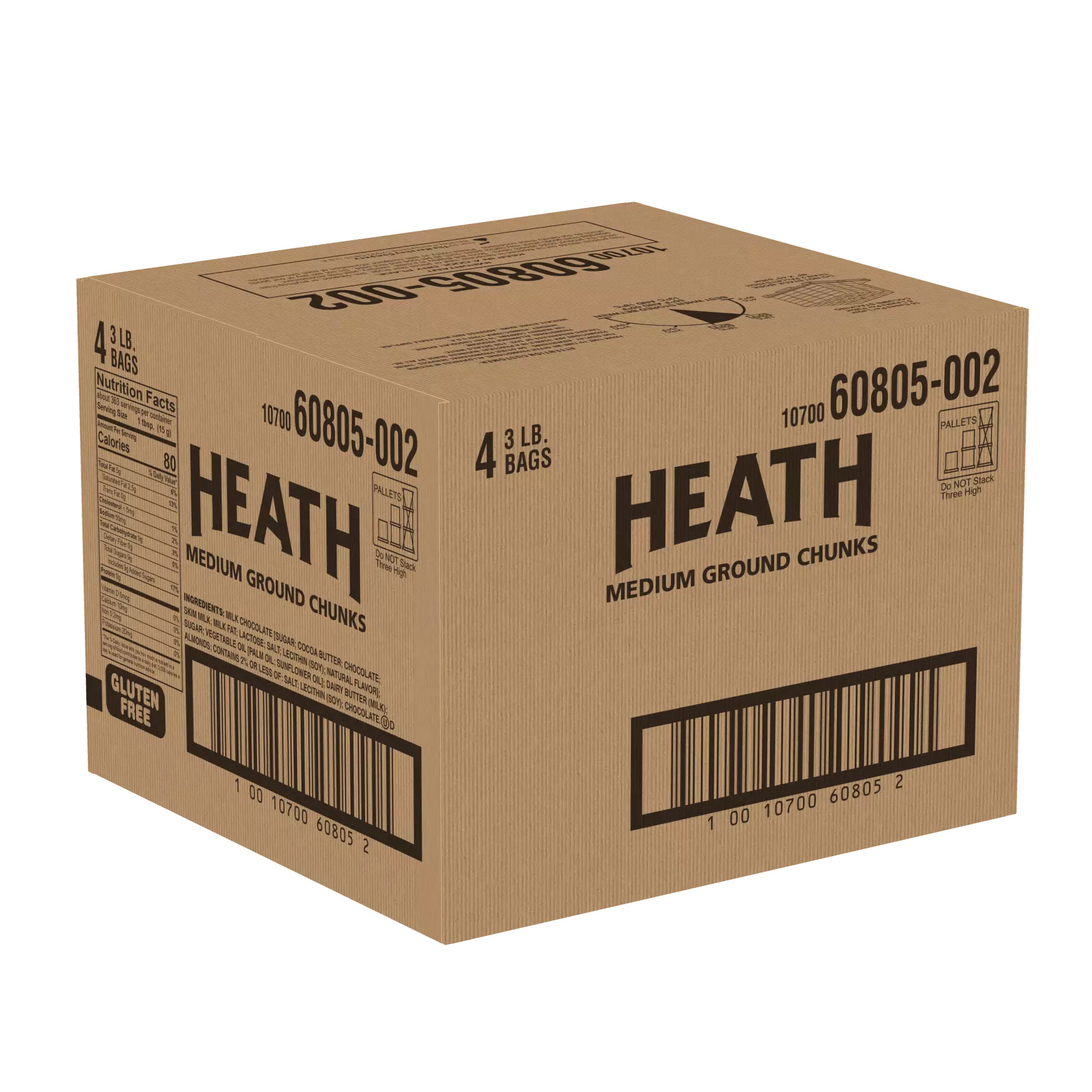 HERSHEY'S HEATH MILK CHOCOLATE ENGLISH TOFFEE MEDIUM GRIND CHUNKS 3 LB BAG - Image 5