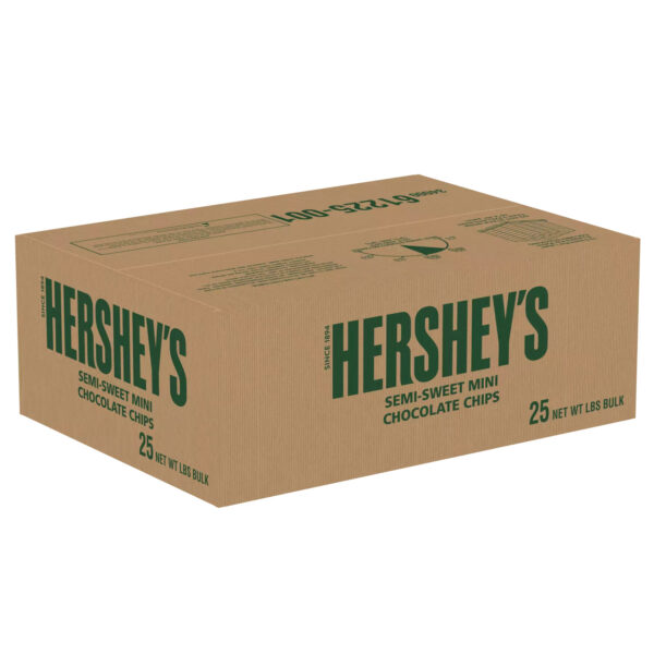 HERSHEY'S SEMI-SWEET MIINI CHOCOLATE CHIPS 25 LB CASE - Image 3