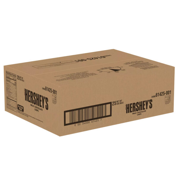 HERSHEY'S MILK CHOCOLATE CHIPS 25 LB CASE - Image 3