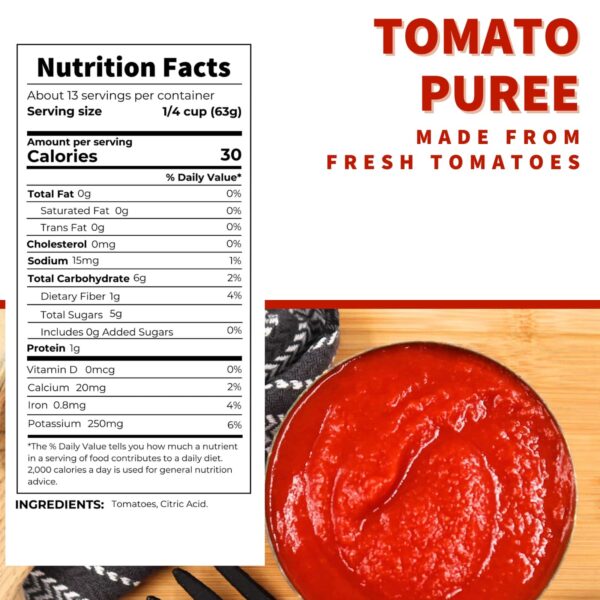DEI FRATELLI TOMATO PUREE 28 OZ CAN - Image 2