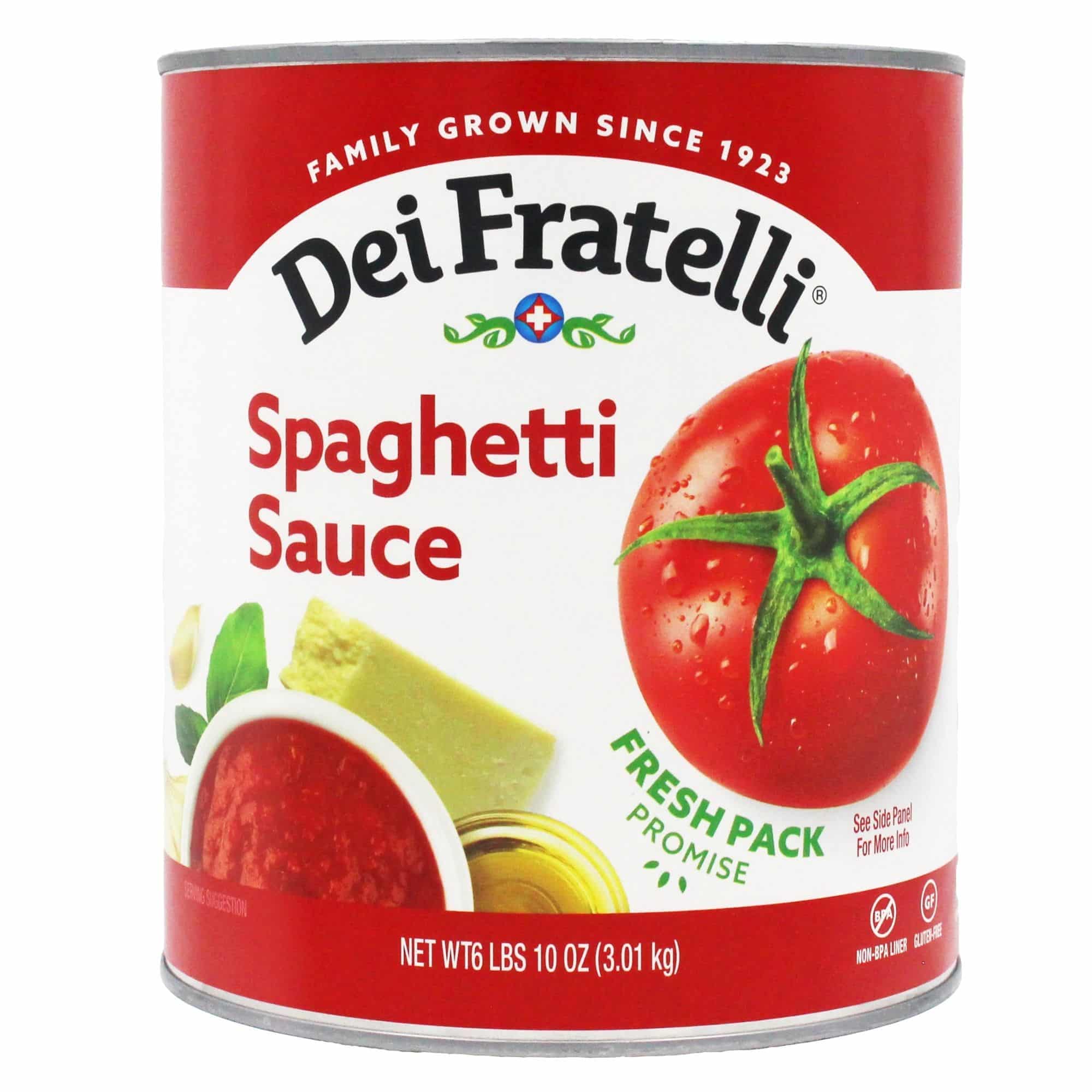 DEI FRATELLI MEATLESS SPAGHETTI SAUCE #10 CAN