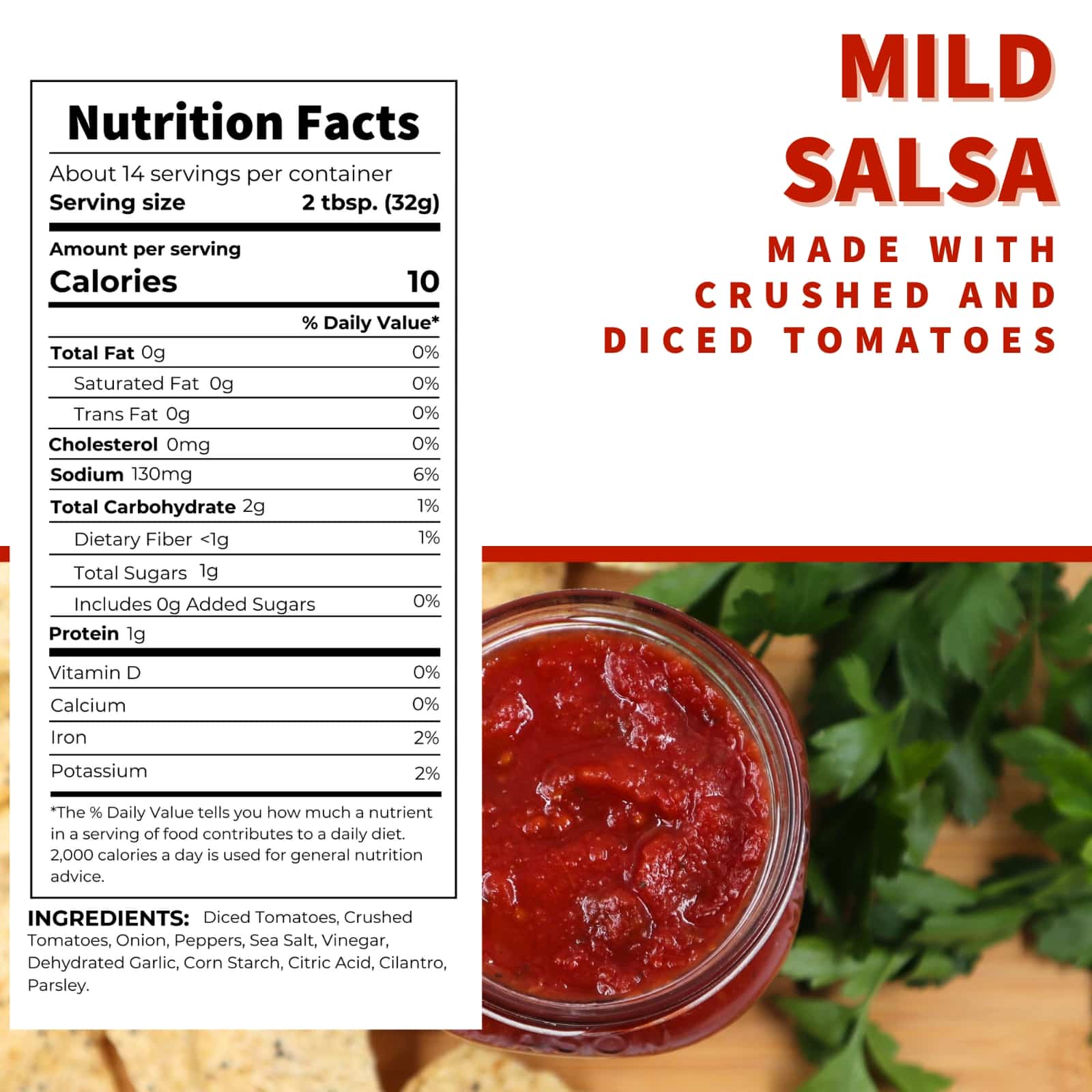 DEI FRATELLI ORIGINAL MILD SALSA 16 OZ JAR - Image 2