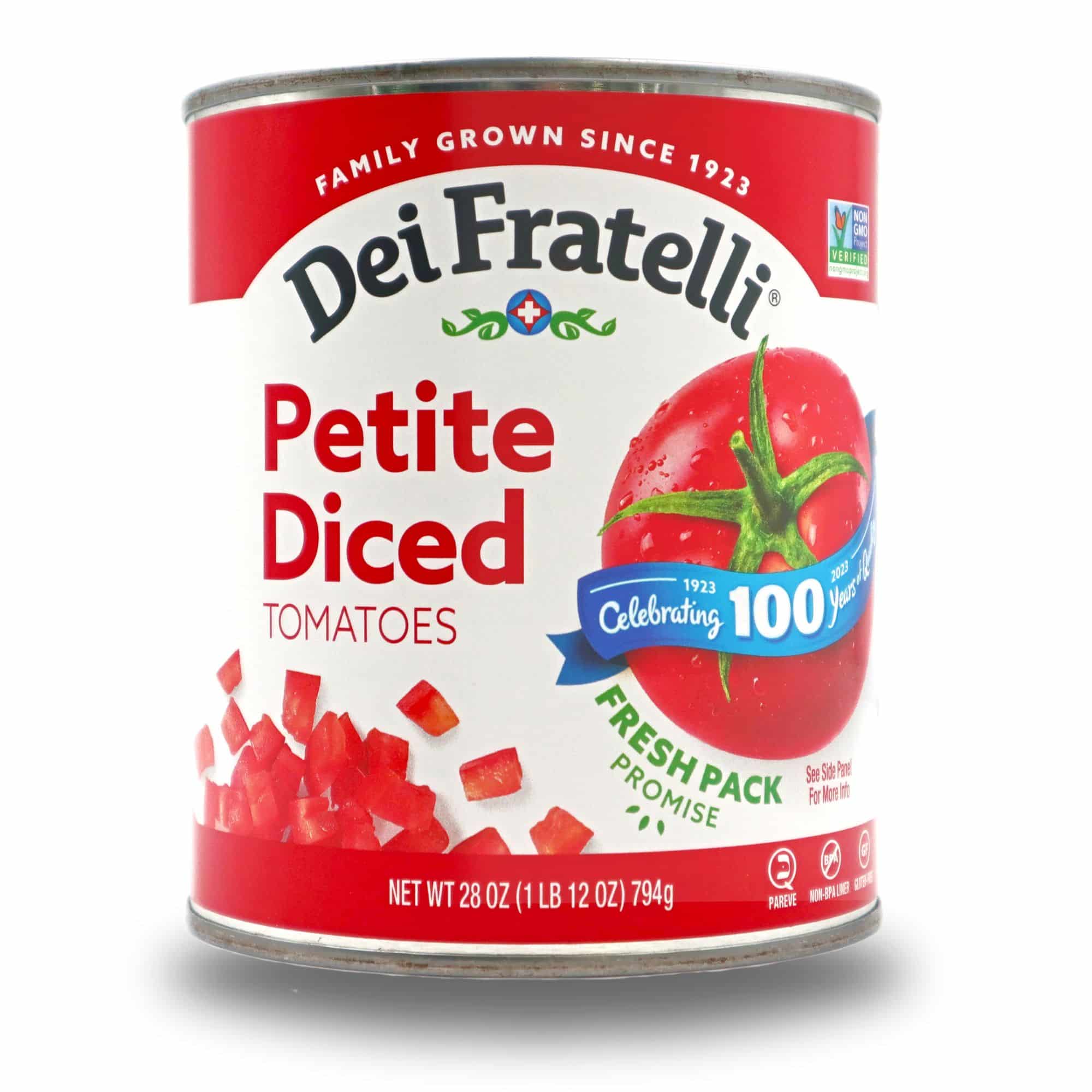DEI FRATELLI PETITE DICED TOMATOES 28 OZ CAN