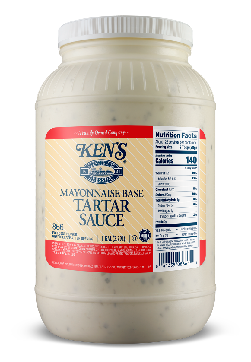 KEN'S MAYONAISE BASE TARTAR SAUCE 1 GALLON JAR