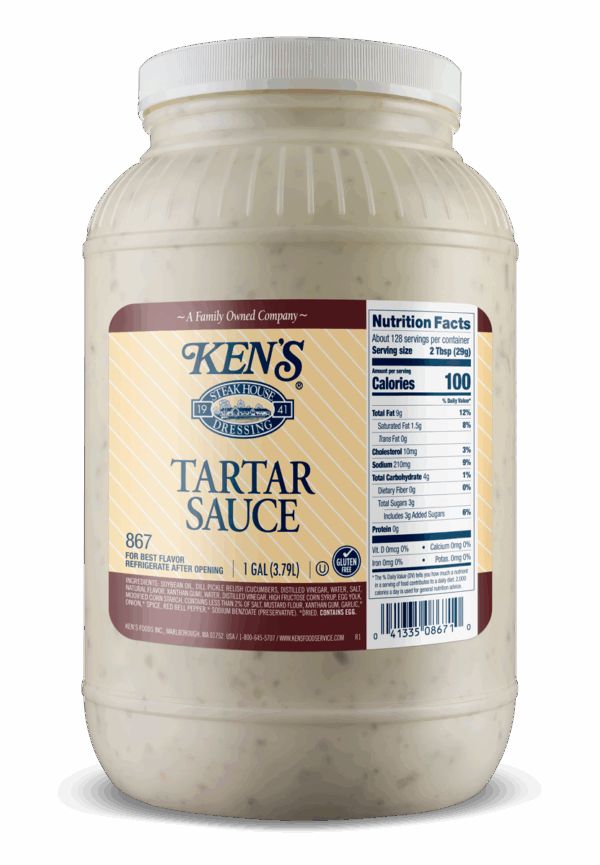KEN'S TARTAR SAUCE 1 GALLON JUG