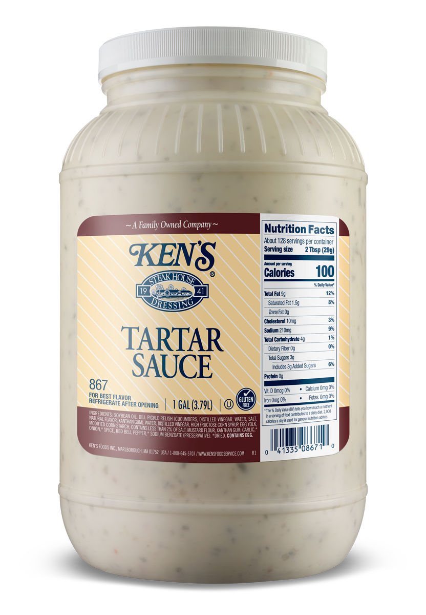 KEN'S TARTAR SAUCE 1 GALLON JUG