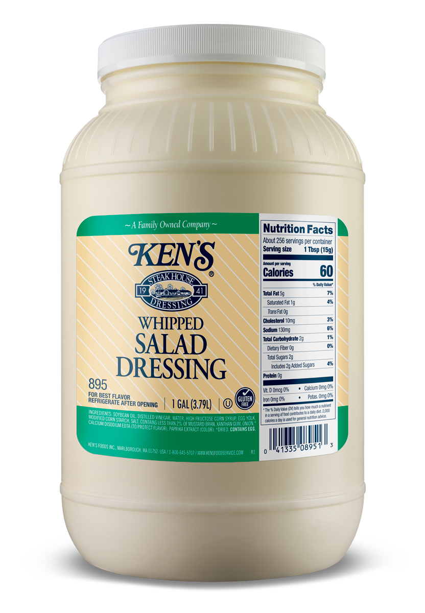 KEN'S WHIPPED SALAD DRESSING 1 GALLON JAR