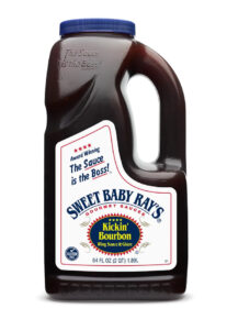 SWEET BABY RAY’S KICKIN’ BOURBON WING SAUCE 64 OZ JUG