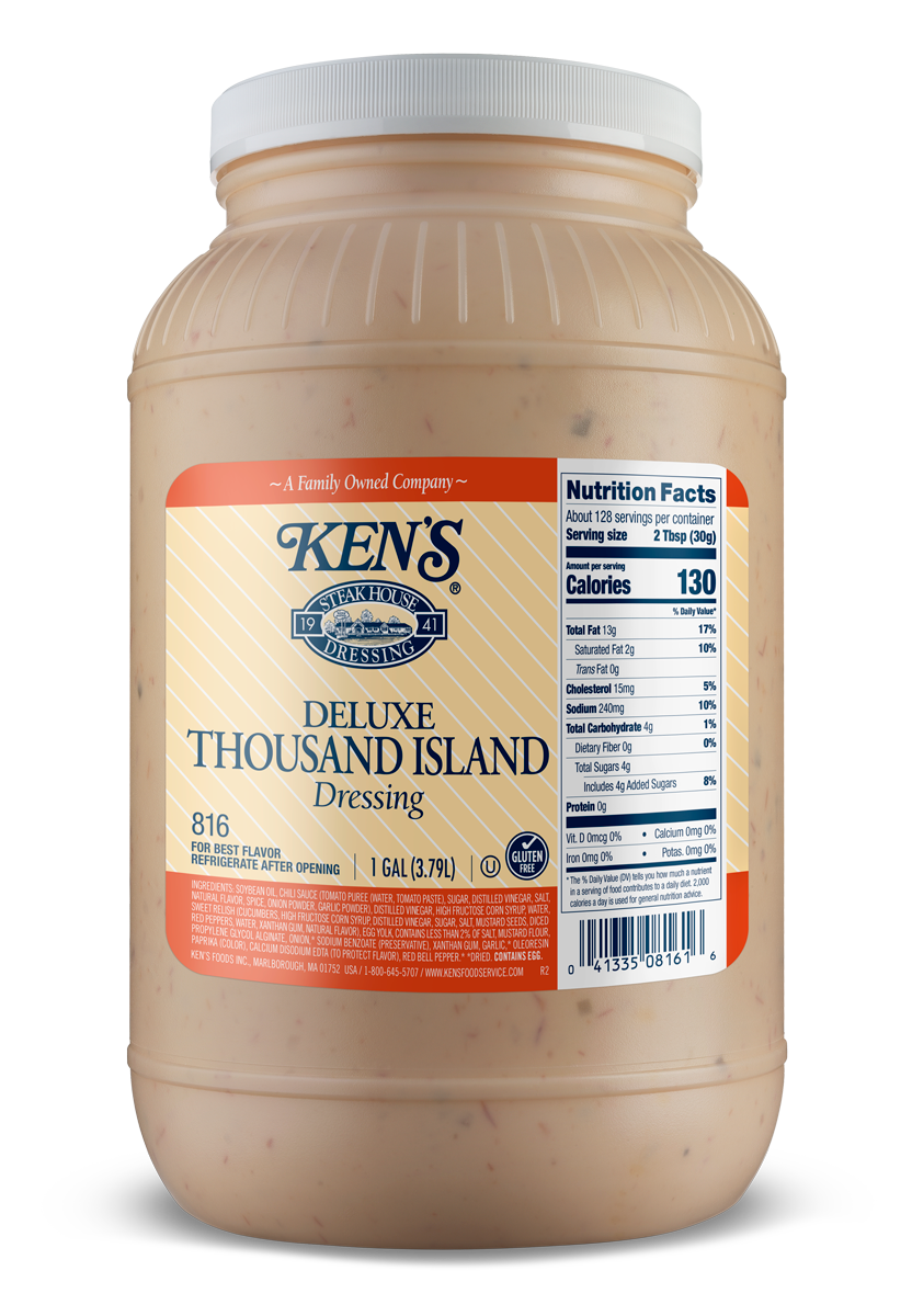 KEN'S DELUXE 1000 ISLAND DRESSING 1 GALLON JAR