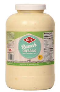 OTT’S RANCH DRESSING 128 OZ JAR