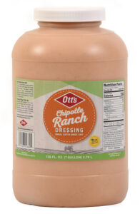 OTT’S CHIPOLTE RANCH DRESSING 128 OZ JAR