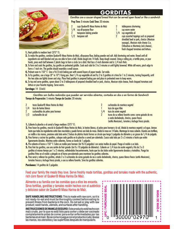 QUAKER MASA HARINA 4.4 LB BAG - Image 2