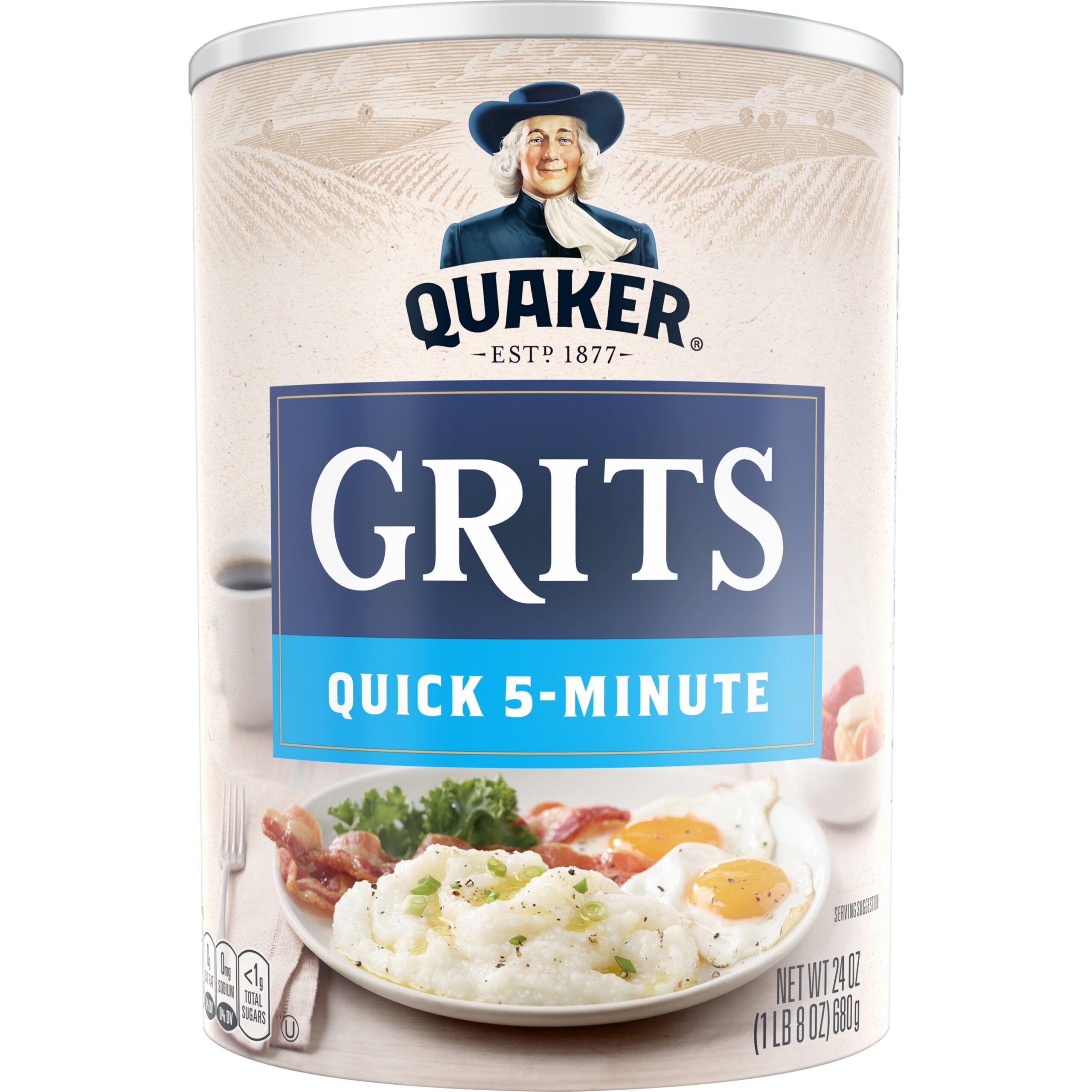 QUAKER QUICK WHITE GRITS 1.5 LB TUB