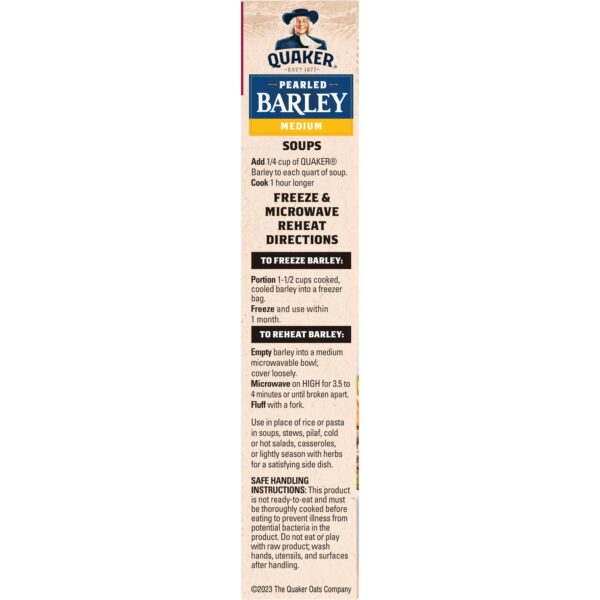 QUAKER MEDIUM PEARLED BARLEY 16 OZ BOX - Image 2