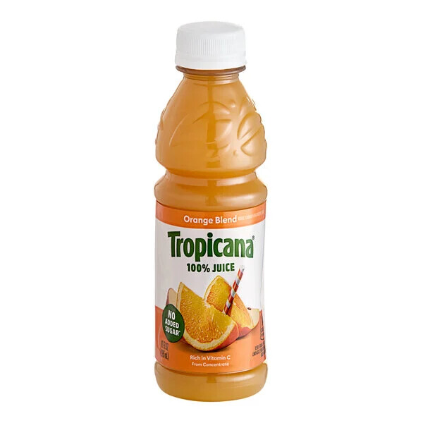 TROPICANA ORANGE BLEND AMBIENT 10 OZ BOTTLE