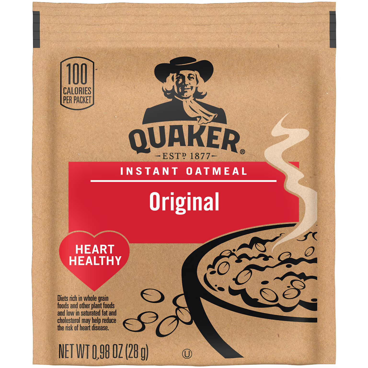 QUAKER ORIGINAL INSTANT OATS .98 OZ PACKETS