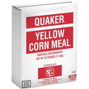 QUAKER ENRICHED YELLOW CORNMEAL 25 LB BAG