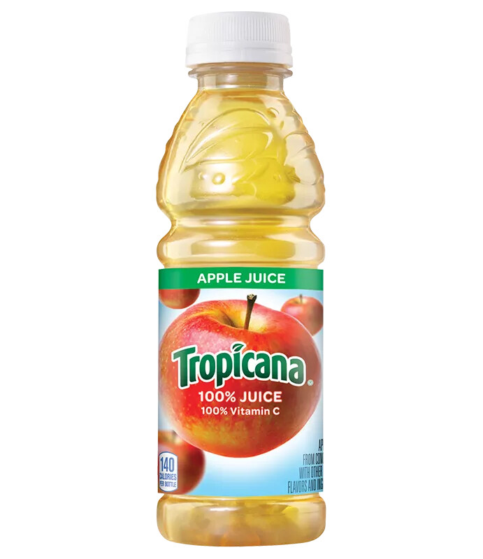 TROPICANA APPLE JUICE PET 10 OZ BOTTLE