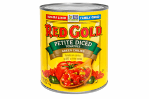 RED GOLD DICED TOMATOES & GREEN CHILIES RED 28 OZ CAN