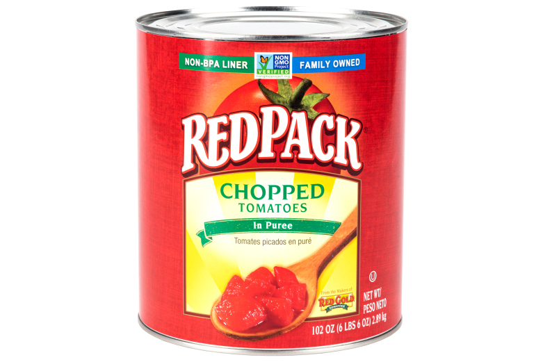 REDPACK CHOPPED TOMATOES IN PUREE 102 OZ CAN