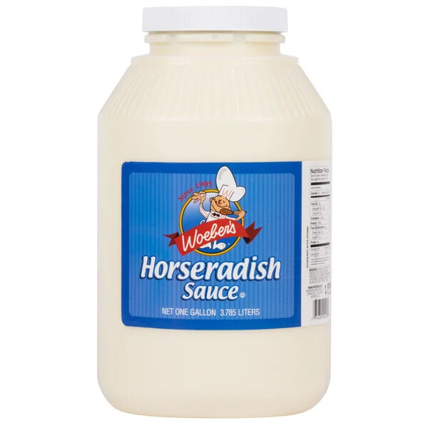 WOEBER'S HORSERADISH SAUCE 1 GALLON JAR