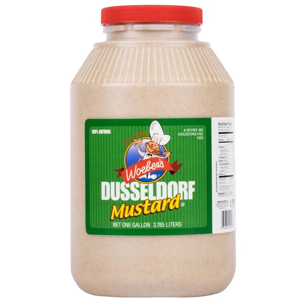 WOEBER'S DUSSELDORF MUSTARD 1 GALLON JAR