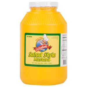 WOEBER’S SALAD STYLE YELLOW MUSTARD 1 GALLON JAR